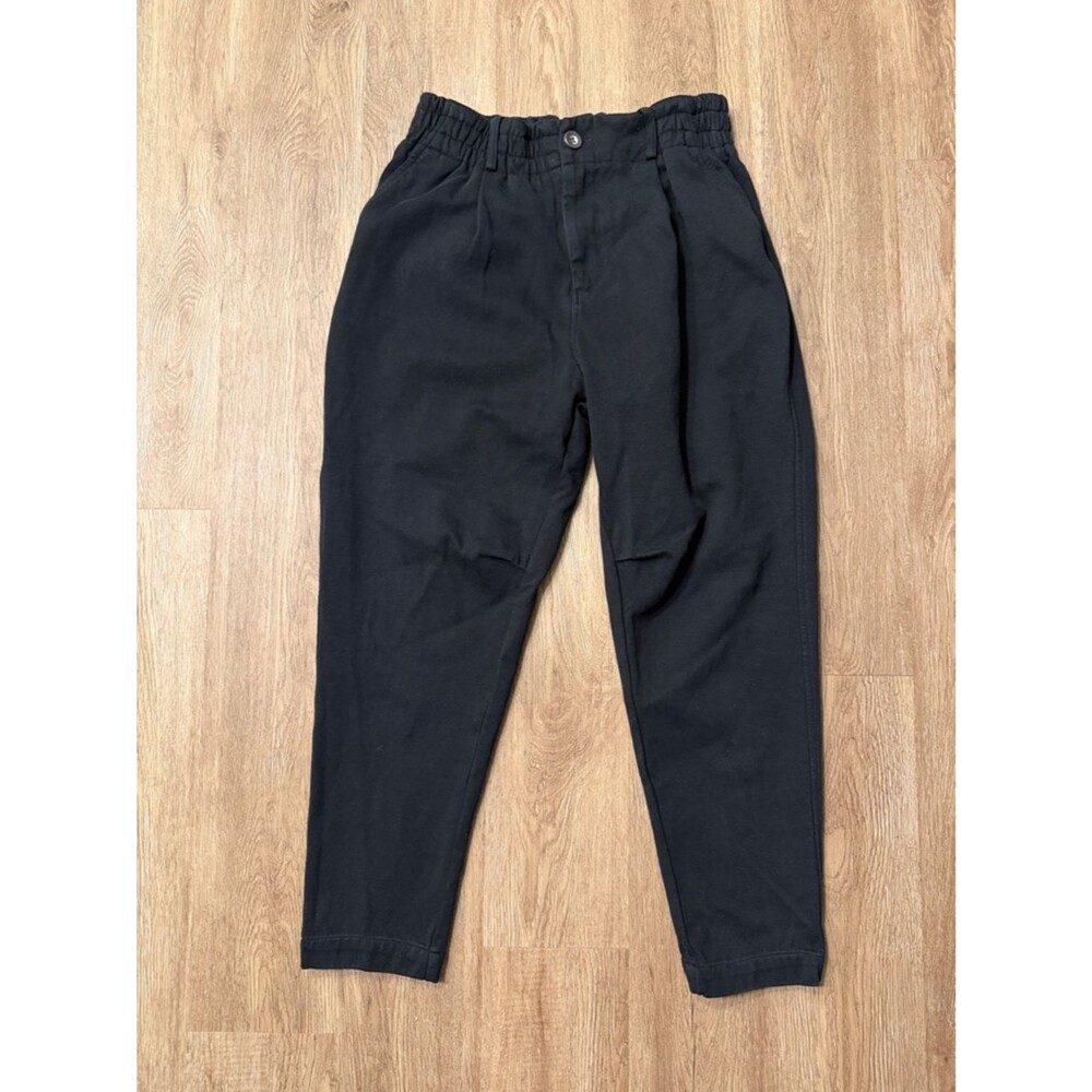 YoungLA Black Cafe Trousers Hybrid Jogger Style Slim Fit Size 30